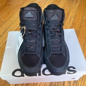 Adidas Black High-Top Sneakers with Chunky Sole